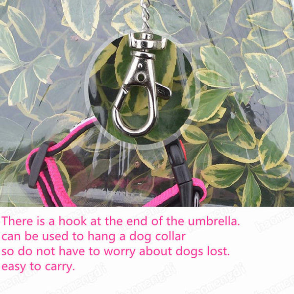 Pet Dog Plastic Umbrella Raincoat for Dog Pet Raincoats Rain Weather Protective