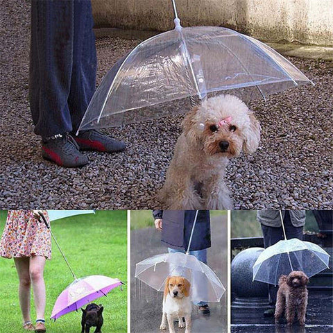 Pet Dog Plastic Umbrella Raincoat for Dog Pet Raincoats Rain Weather Protective