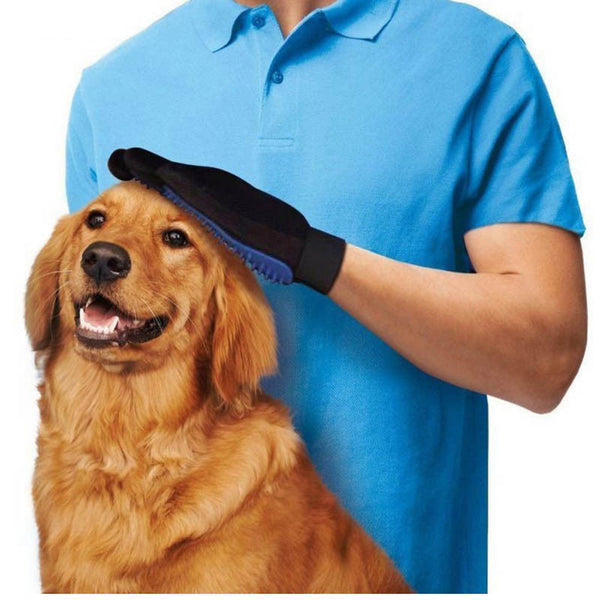 Dog Cat Cleaning Brush Glove Pet Efficient Quick Hair Removal Grooming Groomer