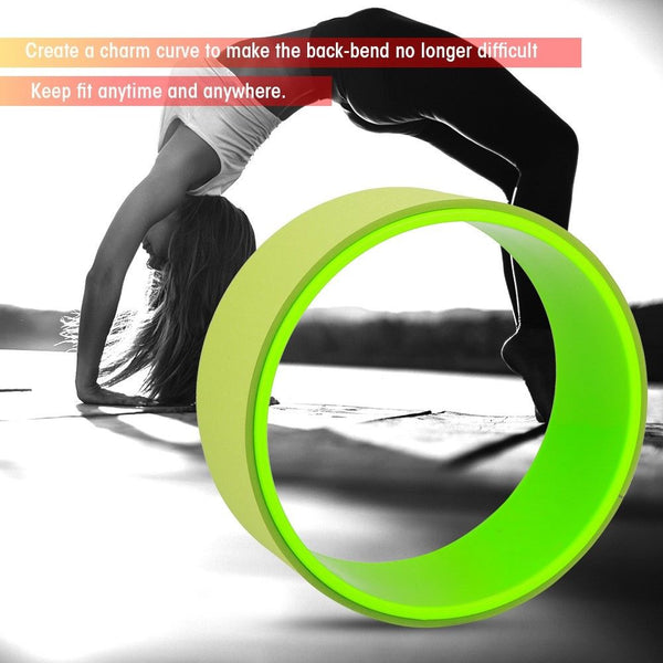 Indoor Yoga Prop Fitness Wheel Yoga Poses Relieve Stress Enhance Agility