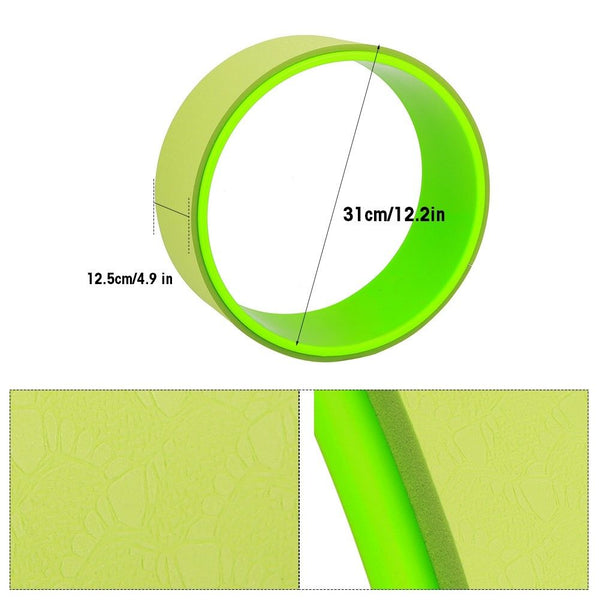 Indoor Yoga Prop Fitness Wheel Yoga Poses Relieve Stress Enhance Agility