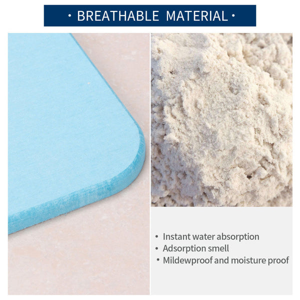 Quick Dry Absorption Bathroom Foot Water Diatomite Mat Anti Skid Doormat