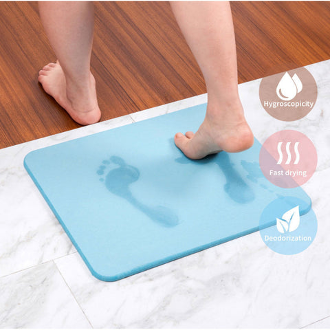 Quick Dry Absorption Bathroom Foot Water Diatomite Mat Anti Skid Doormat