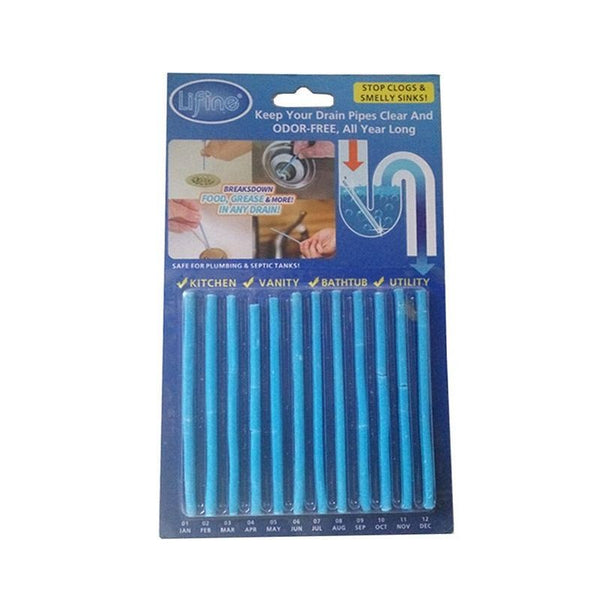 48pcs Magic Clean Sewer Deodorant Stick Pipeline Kitchen Toilet Bathtub Rod Sink