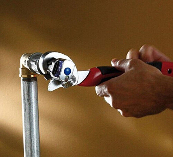 Self Adjustable Pipe Spanner Universal Wrench Quick Multi-function Grip 9-32mm
