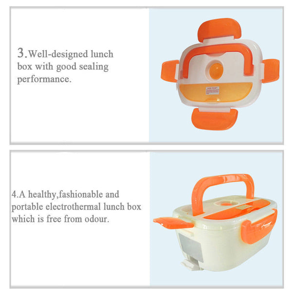 Electric Portable Electric Heated Heating Lunch Box Hot Food Rice Soup Warmer