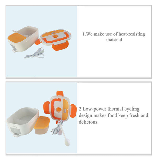 Electric Portable Electric Heated Heating Lunch Box Hot Food Rice Soup Warmer