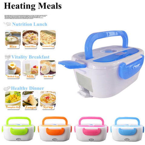 Electric Portable Electric Heated Heating Lunch Box Hot Food Rice Soup Warmer