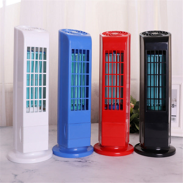 Mini Portable USB Cooling Air Conditioner Purifier Tower Bladeless Desk Room Fan