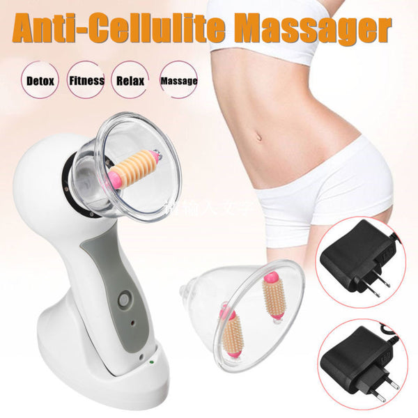 Keep Fit Body Roller Vacuum Anti Cellulite Massage Therapy Treatment Kit Slimmer