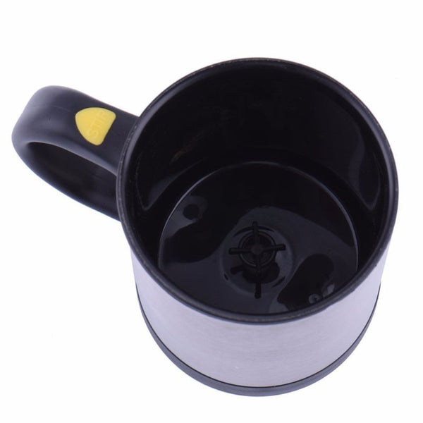 AUTOMATIC FUNNY SELF STIRRING ELECTRIC COFFEE TEA MIXING MUG Stainless Steel