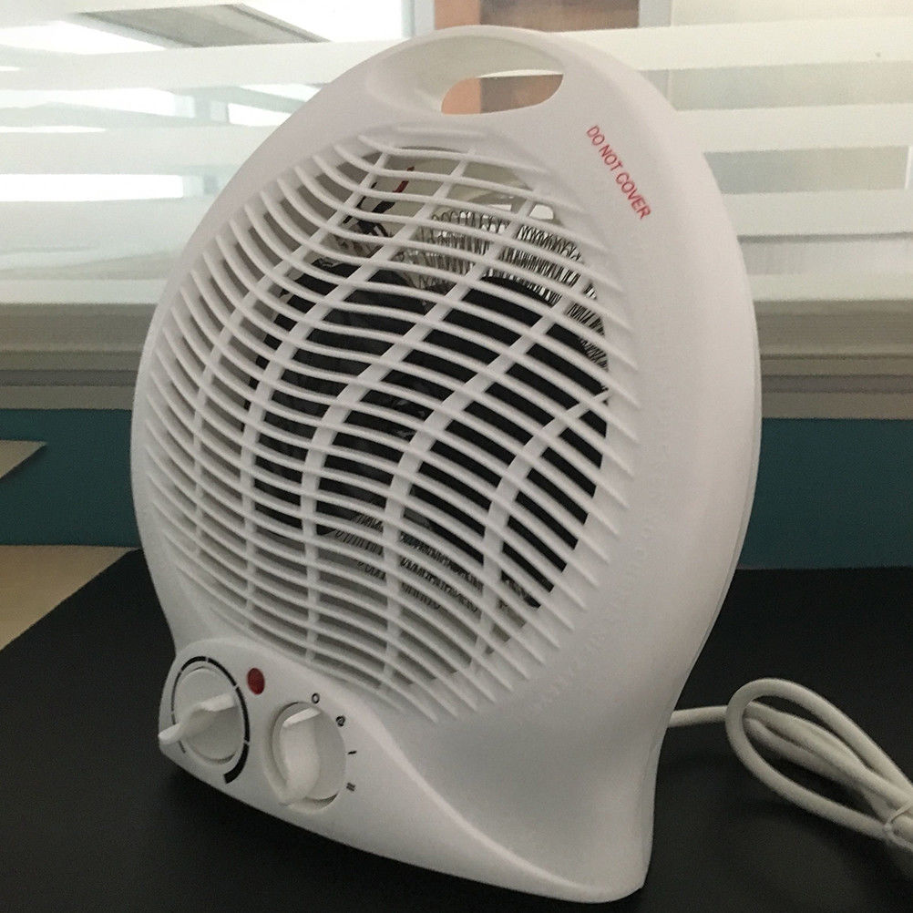 Electric Home Office Wall Air Heater w/ Built in Thermostat for Small Garages