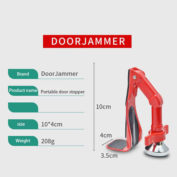 Door Jammer Portable Doors Lock Brace for Home Hotel Security Travel Protection