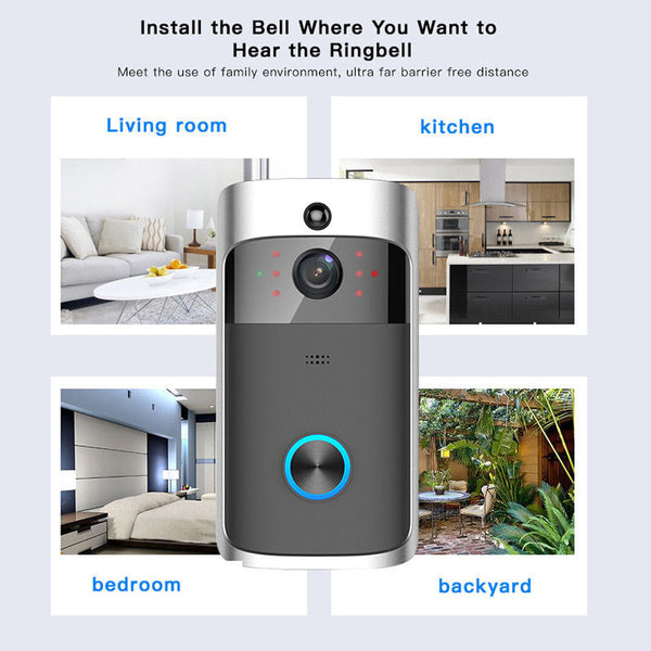 Home Security Wireless Smart WiFi Door Ring Doorbell Video Camera Bell Intercom