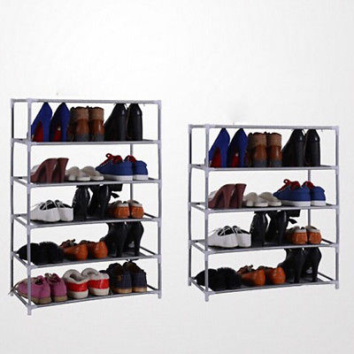 7 Multi Tiers Shoes Shoe Shelf Storage DIY Metal Rack Holder Household Stands
