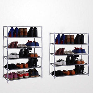 7 Multi Tiers Shoes Shoe Shelf Storage DIY Metal Rack Holder Household Stands