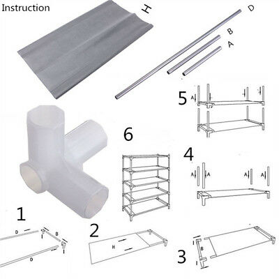 7 Multi Tiers Shoes Shoe Shelf Storage DIY Metal Rack Holder Household Stands