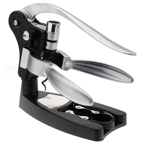 Easy Open Red Wine Champagne Opener Cork Bottle Tire Corkscrew Collar Pourer