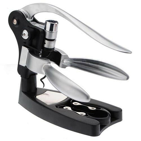 Easy Open Red Wine Champagne Opener Cork Bottle Tire Corkscrew Collar Pourer