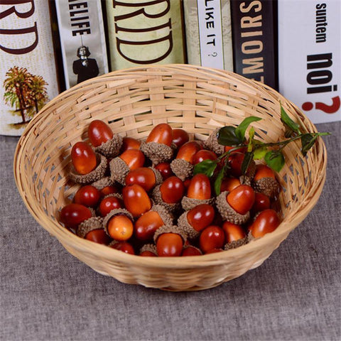 50pcs Artificial Acorn Pine Cones Berries Wedding Christmas Tree Decor Decoration