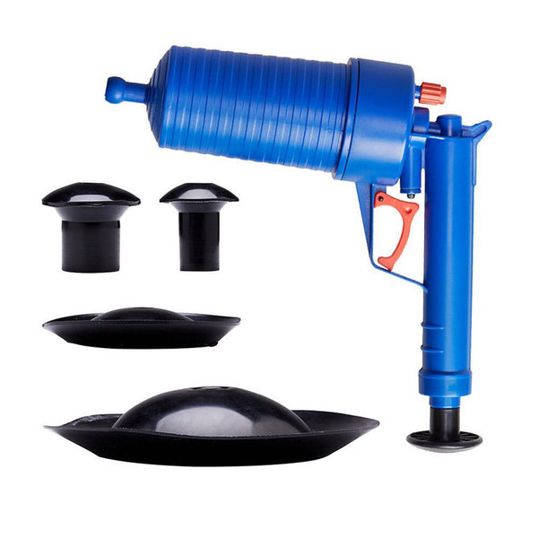 High Pressure Air Drain Blaster Pump Sink Tubs Pipe Clog Cleaner Remover Toilets