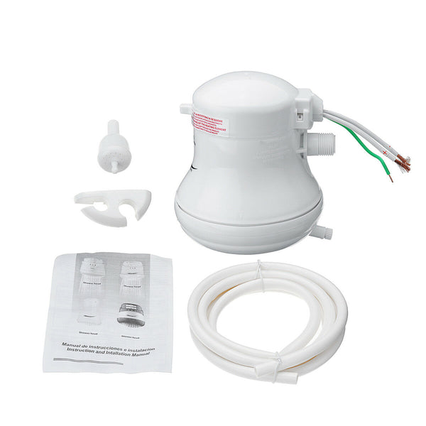 Electric Shower Head Temperature Instant Hot Water Mode Heater Bath Hose Bracket