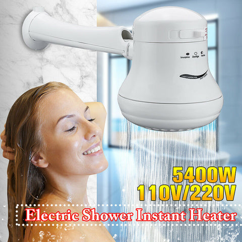 Electric Shower Head Temperature Instant Hot Water Mode Heater Bath Hose Bracket