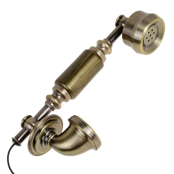 European Style Retro Bronze Antique Telephone Rotary Dial Desk Phone Home Decor