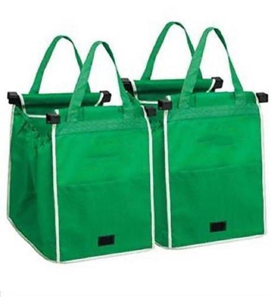 5X Strong Reusable Supermarket Shopping Mall Trolley Tote Grocery Bags Large Bag