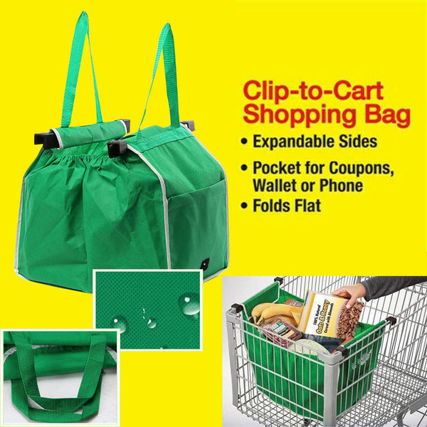 5X Strong Reusable Supermarket Shopping Mall Trolley Tote Grocery Bags Large Bag