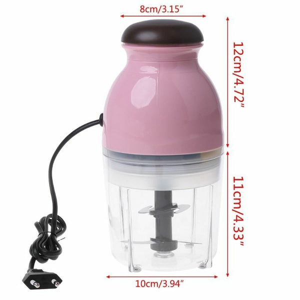 Mini Fruit Blender Chopper Electric Meat Grinder Food Processor Vegetable 600ml