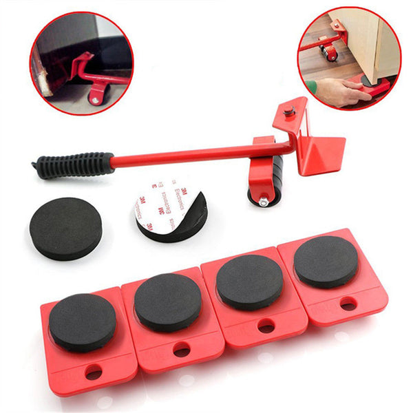 Furniture Cabinet Appliances Crane Suit Lifter Crow bar Rollers Roll Slide Mover