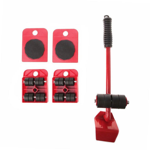 Furniture Cabinet Appliances Crane Suit Lifter Crow bar Rollers Roll Slide Mover