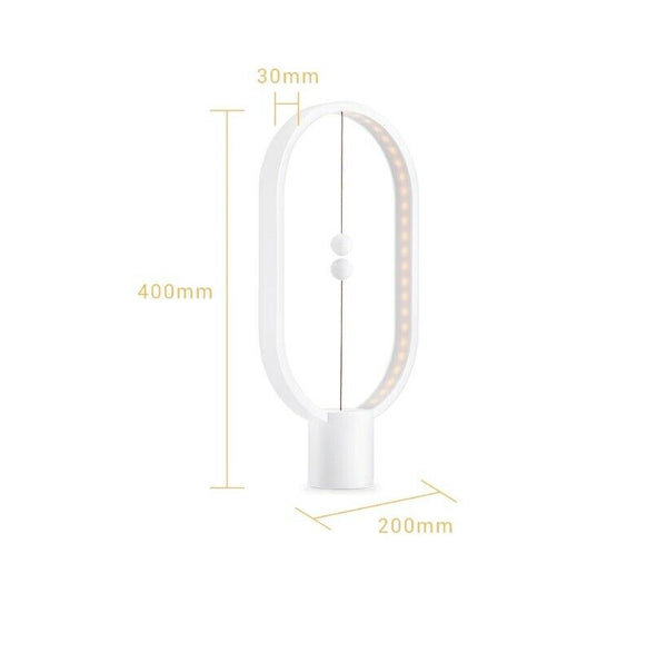 LED Night USB Powered Magnetic Ball Heng Balance Table Light Decor Office Lamps