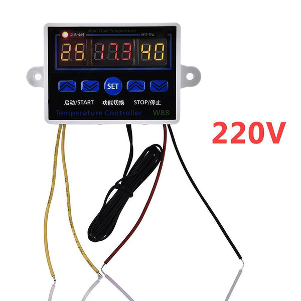 12/220V 10A Digital LED Temperature Controller Thermostat Control Switch Probe