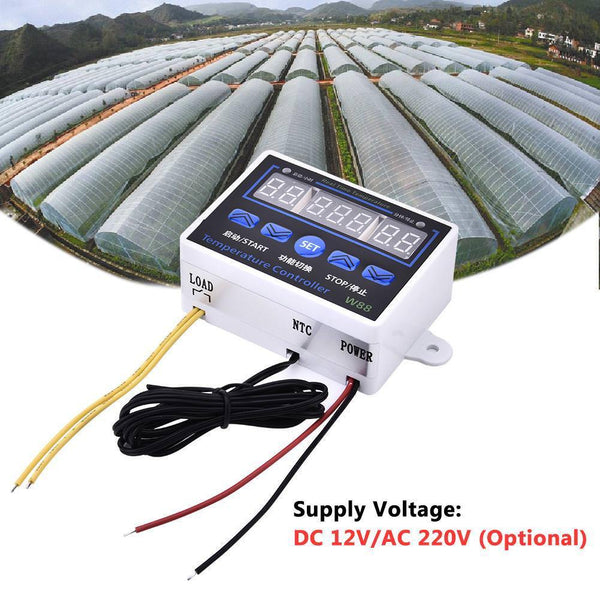 12/220V 10A Digital LED Temperature Controller Thermostat Control Switch Probe