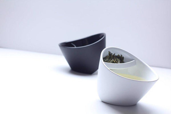 Tea Cup Infuser Filter Steeper Special Creative Tipping Teacup Tilt Strainer Mug
