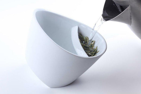 Tea Cup Infuser Filter Steeper Special Creative Tipping Teacup Tilt Strainer Mug