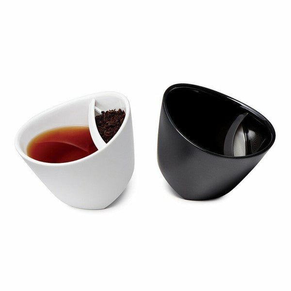 Tea Cup Infuser Filter Steeper Special Creative Tipping Teacup Tilt Strainer Mug