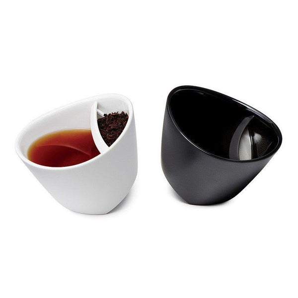 Tea Cup Infuser Filter Steeper Special Creative Tipping Teacup Tilt Strainer Mug