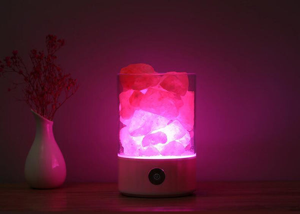 Himalayan Salt Lamp Rock Natural Crystal Small Ionic Stone Night Bedside Light