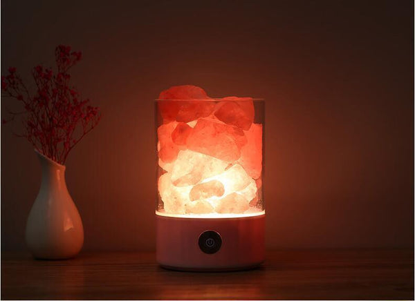 Himalayan Salt Lamp Rock Natural Crystal Small Ionic Stone Night Bedside Light
