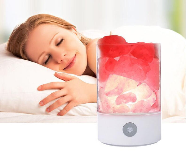 Himalayan Salt Lamp Rock Natural Crystal Small Ionic Stone Night Bedside Light
