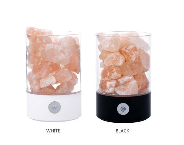Himalayan Salt Lamp Rock Natural Crystal Small Ionic Stone Night Bedside Light