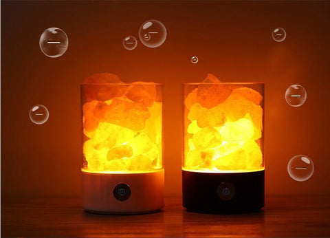 Himalayan Salt Lamp Rock Natural Crystal Small Ionic Stone Night Bedside Light