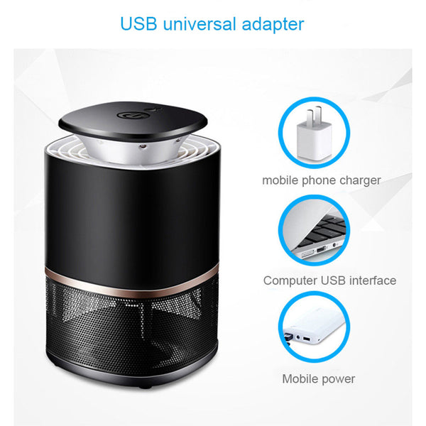 3W USB Photocatalyst Mosquito Killer Lamp Repellent Bug Insect Electronic Pest