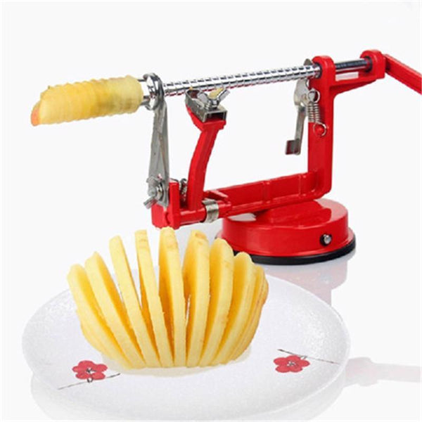 Fruit Potato Pear Peeler Stainless Steel Apple Cutter Parer Dicer Slinky Slicer