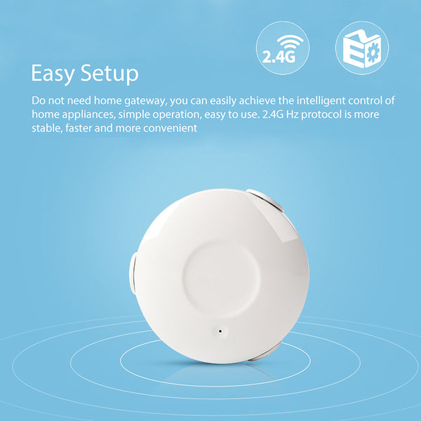 Smart WiFi Water Sensor Flood Leak Detector Alarm APP Alert Notification Water