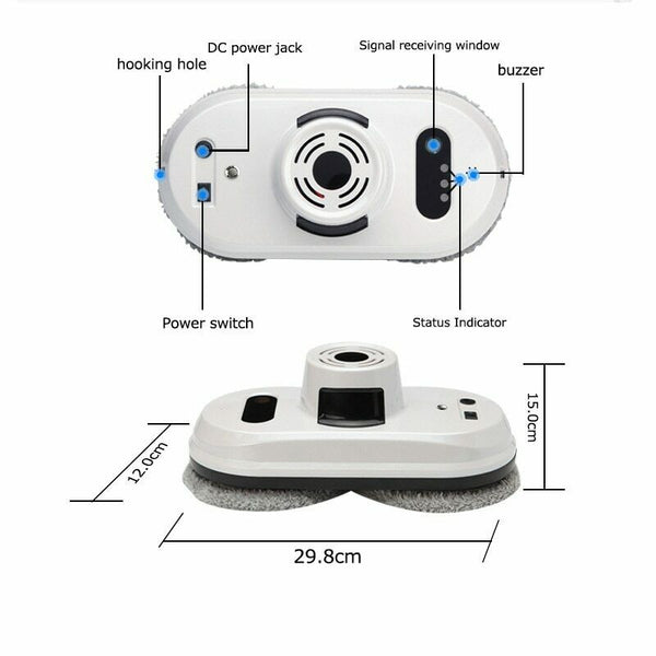 Remote Control Magnetic Electric Window Cleaner Robot Vacuum High Washing Glass