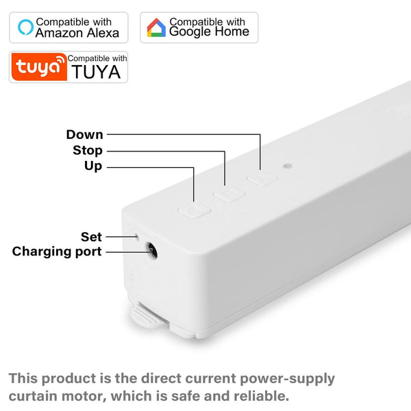 Tuya WIFI Smart Electric Curtain Motor APP Voice Control For Alexa Google Home
